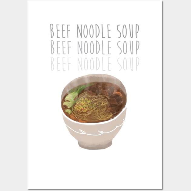 Beef Noodle Soup Wall Art by christinechangart